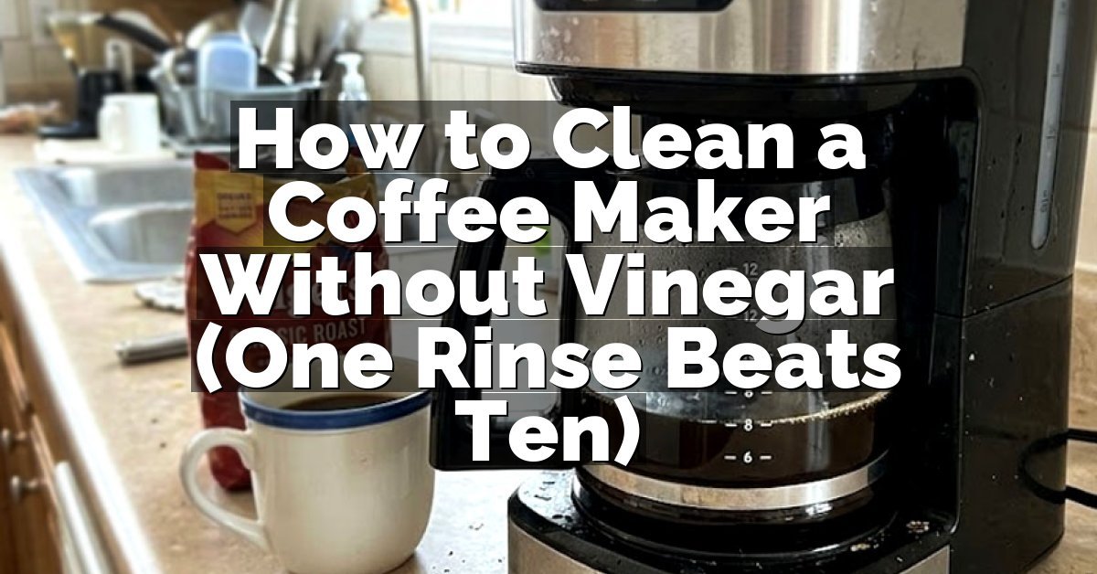 How to Clean a Coffee Maker Without Vinegar (One Rinse Beats Ten)