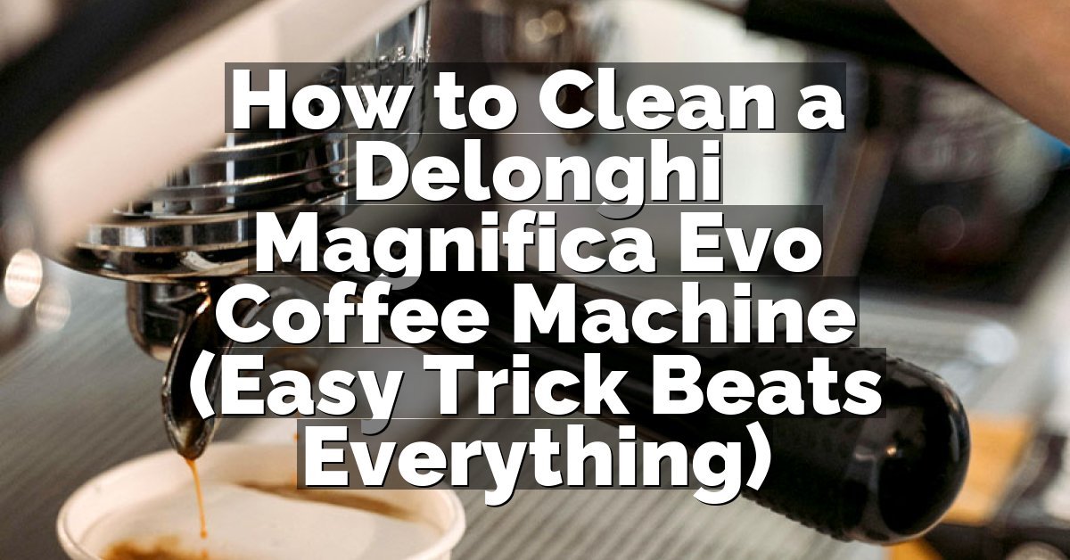 How to Clean a Delonghi Magnifica Evo Coffee Machine (Easy Trick Beats Everything)