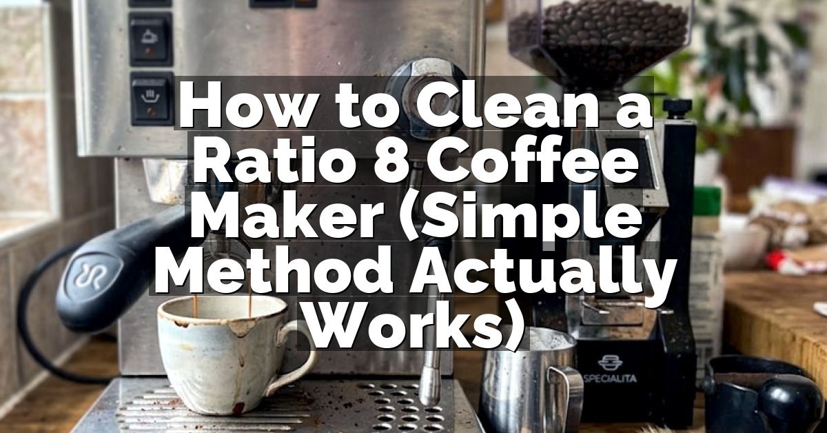 How to Clean a Ratio 8 Coffee Maker (Simple Method Actually Works)