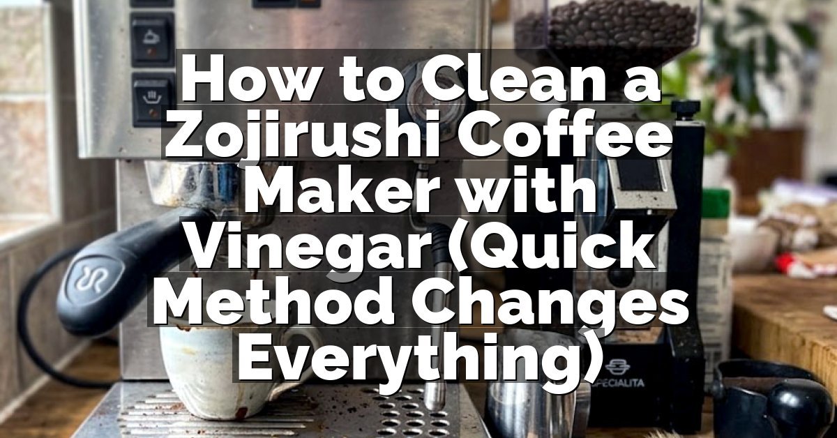 How to Clean a Zojirushi Coffee Maker with Vinegar (Quick Method Changes Everything)