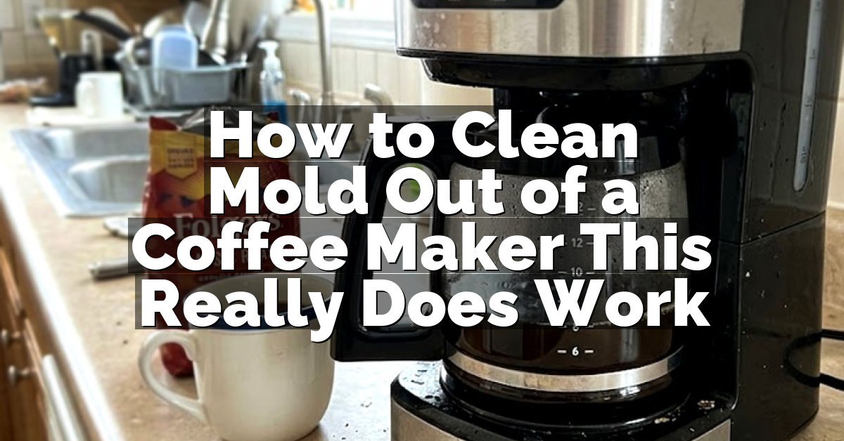 How to Clean Mold Out of a Coffee Maker This Really Does Work