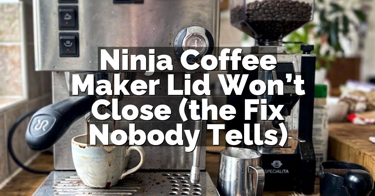 Ninja Coffee Maker Lid Won’t Close (the Fix Nobody Tells)