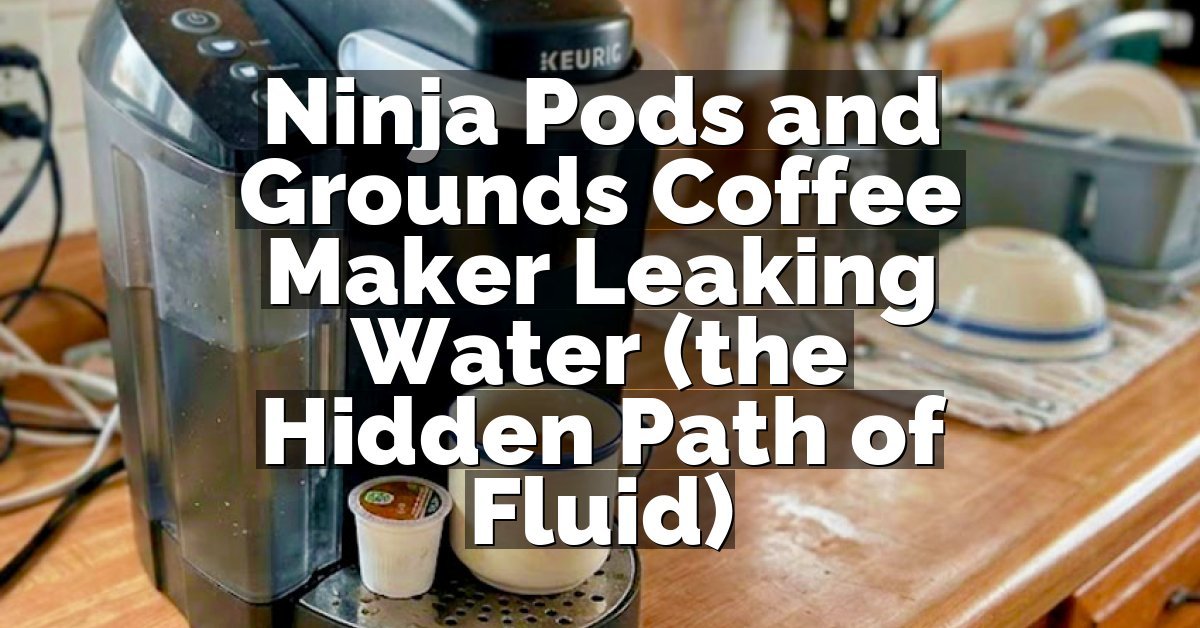 Ninja Pods and Grounds Coffee Maker Leaking Water (the Hidden Path of Fluid)